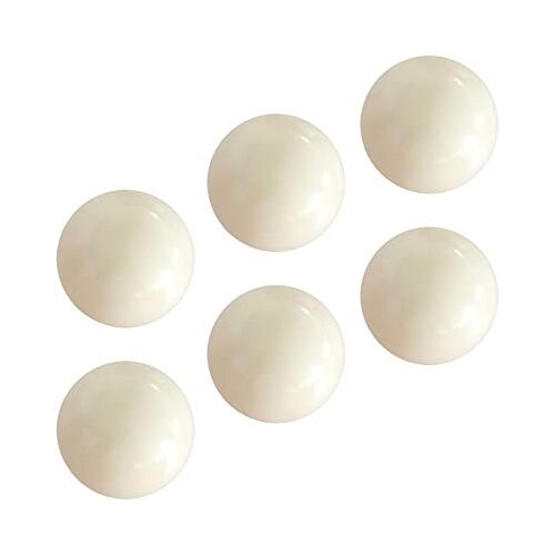 DOJA Barcelona Tafelvoetbalballen, 34 mm, set 6, witte voetbalballen, tafelvoetbalballen, professionele tafelvoetbalballen