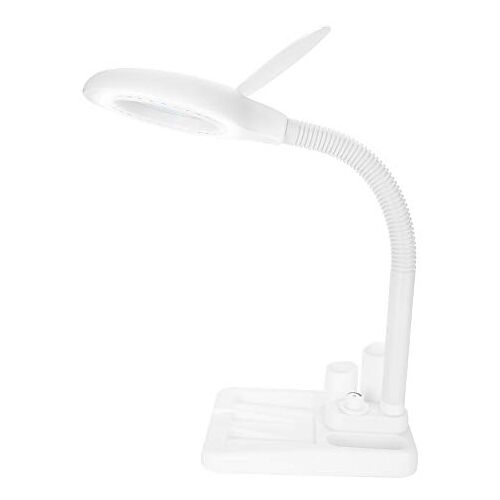 Ejoyous LED-loeplamp, Werkpleklamp, Elektronische Energiebesparende Schaduwloze Lamp met 360 Graden Willekeurige Instelling, Lampstabiel Geschikt voor Onderhoudslezing, Beeldhouwwerkwaardering(wit)