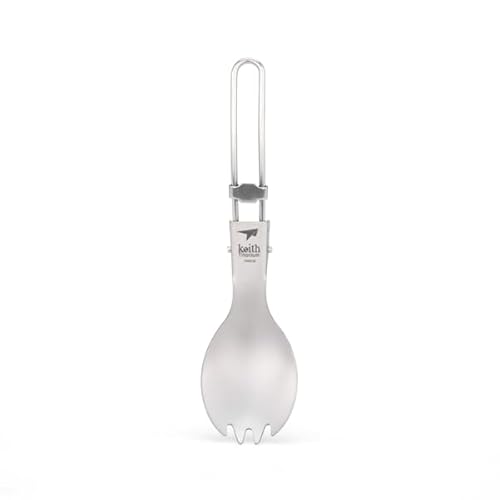 Keith Titanium Spork Opvouwbaar van titanium, 151 mm