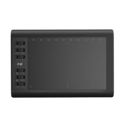 WUURAA 10x6 Inches Digitale Tablet Grafische Tablet Voor Tekening Digitale Pen Tablet Telefoon Tekening Tablet Voor Telefoon Computer Digitale Tablet Voor Tekenen En Gaming