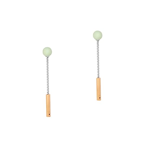 FRCOLOR 2 Pcs Spring Massager Mutitool Handheld Stimulators Handgereedschap Handleiding Massager Rugmassage Handleiding Rugmassage Rugmassage Hamer Massage Klophamer Baby Hamer Hout