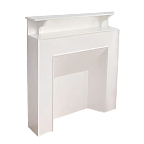 WAOCEO Schoorsteenmantel Franse open haard Kachel Schoorsteenmantel Decoratieve kast Woonkamer Entree Hal Luxe wanddressoir Elegante witte glanzende afwerking Schoorsteenmantel (Size : 100 * 20 * 110CM)