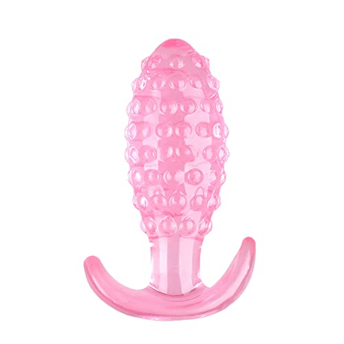CIONIC Anaal Plug Anale plug Seksspeeltjes Voor paar Ananas Draagbare anale plug Zachte korrelige massage Butt Vagina Masturbator Voor Seksualiteitsspeeltje (roze-L)