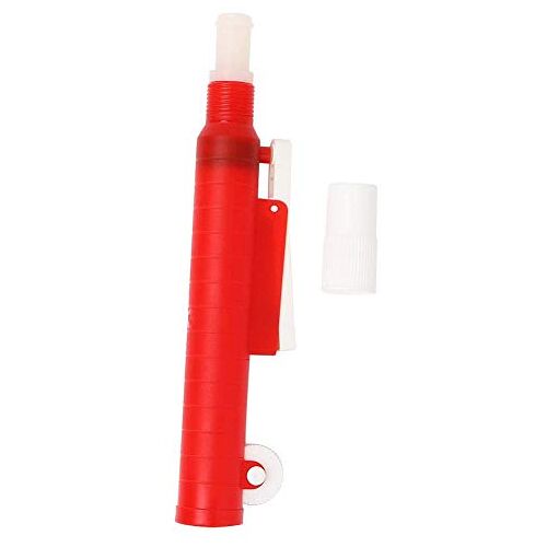 Walfront Pipetpompen, 25ml Pipetpomp voor wegwerpbare kunststof en glazen pipetten, Lab Pipetpomp, rode Pipetpompvuller