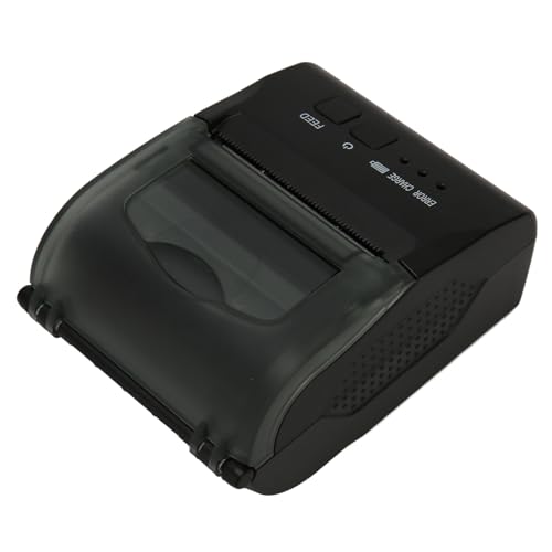 CCYLEZ Mini 58 Mm Thermische Printer, USB Thermische Labelprinter, Desktop Labelprinter met Getand Mes voor Win 9/2000/2003/7/XP/8/10/11, voor Vista, voor Linux, voor OS X Laptop, voor