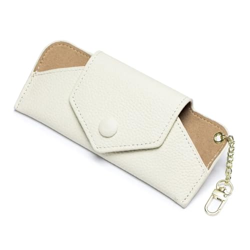 SBTRKT Zachte brillenkoker Ultradunne brillenkoker Zonnebrillenkoker Mode-brillenkoker for heren en dames (Color : White1, Size : 17.5x7.5cm)