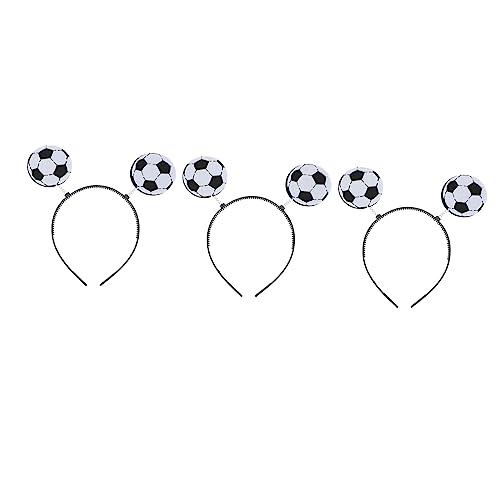 CAXUSD 3Pcs Voetbal Hoofdband Mannen Voetbal Haarband Voetbal Hoofdband Sport Cheer Hoofdband Voetbal Haarband Sport Spel Hoofdband Sport Concurrentie Hoofdband Voetbal Concurrentie