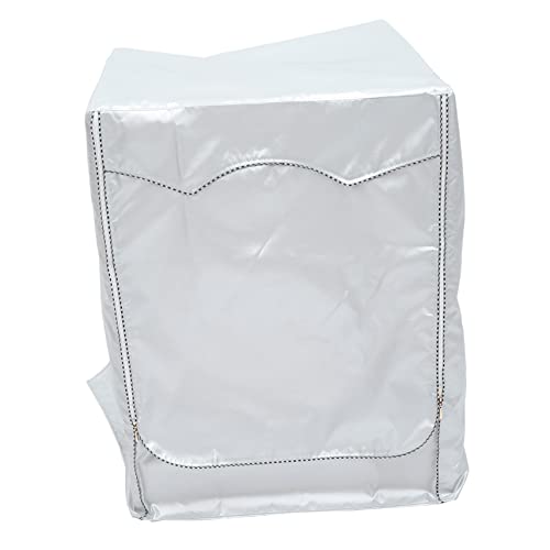 SOLUSTRE Wasmachine 2 Stks Droger Cover Wasmachines Wasmachine Machine Cover Wasmachine Cover Droger Water Cover Wasmachine Bescherming Cover Zilver Rond De Klok Stof Sofa Cover