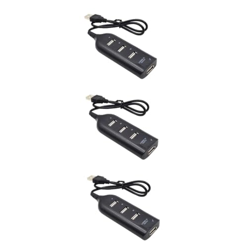 Veemoon 3Pcs USB Hub Desktop Accessoire Tafelblad Accessoires Tablet Accessoires Hub USB 20 4 Port Data Hub Plug N Play Laptop Accessoire USB 20 Hub 4 Port Data Hub USB Socket Splitter