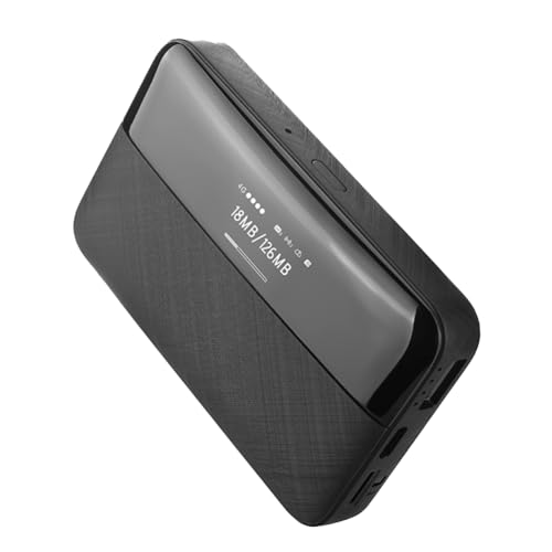 pintoc Draagbare mini-router, 150 Mbit/s, 4G LTE MIFI router, 4G-modem, draadloze draadloze router 6000 mAh zakrouter met SIM-kaartsleuf