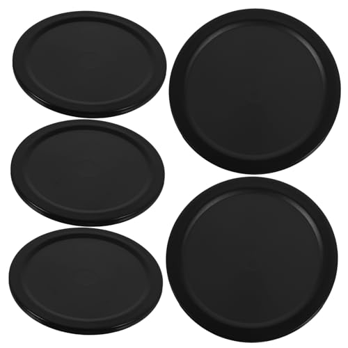 YARNOW 5 Stuks Air Hockey Vervangende Pucks Voor Airhockey Benodigdheden Voor Airhockeytafels Airhockeypucks Airhockey Tafelpucks Vervangende Ronde Hockeypucks Lucht Schijf Plastic