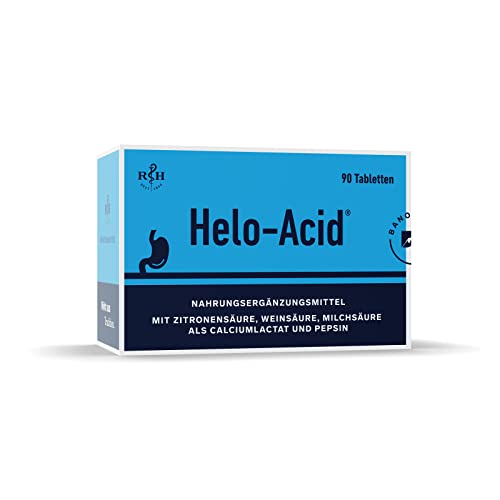 Rösch & Handel Helo-Acid Voor spijsverteringsstoornissen als gevolg van een tekort aan maagzuur, 90 Tabletten