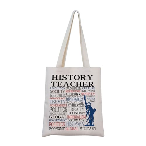 Generic Geschiedenis Leraar Gift Geschiedenis Leraar Dank U Gift Amerika Geschiedenis Tote Bag voor Geschiedenis Lover, Geschiedenis Tote