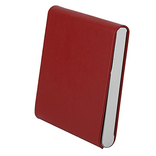 B18JPsF Rookaccessoires Sigarettenaccessoires Sigarettenkoker King Size, Metaal met PU-hoes King Size, Metaal met PU-oppervlak Sigarettenkoker Kingsize, Metaal(rood)