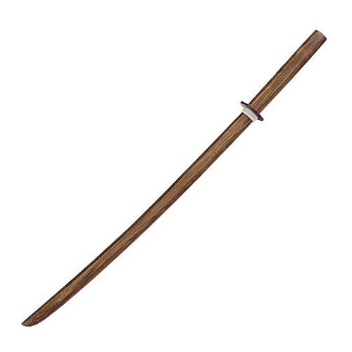 DEPICE Bokken essenhout, lengte ca. 101 cm, gewicht ca. 580 g, Tsuba, Tsubahouder, Iaido Aikido