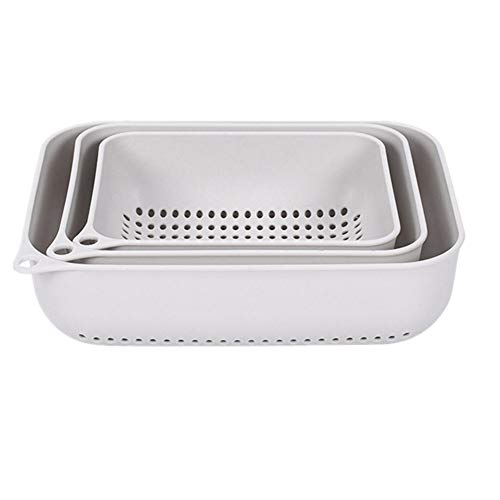 PLUS PO Theepot Keuken Artikelen Kleine Zeef Sink Mand Zeef Keuken Gadgets Voor Koken Keuken Zeef Gray,3PCS