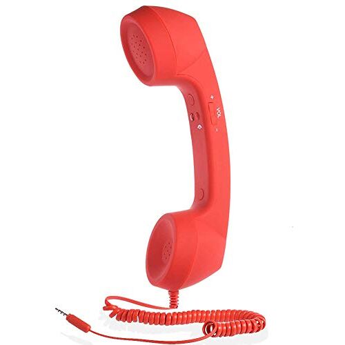 Heylas Retro telefoonoortjes, luidspreker, handset, microfoon, headsets voor smartphones en mobiele telefoons, tablet-pc, retro bedrade telefoon-handset, anti-radiatie, handset ontvanger, 3,5 mm