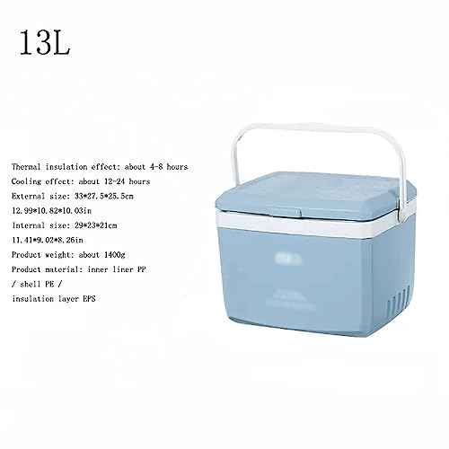 BTZHY Ijsemmer IJsemmers 5l / 13l / 26l Thuis ijsemmer Outdoor Camping Isolatiebox Ijsblokjes Gekoelde koude box Draagbare commerciële kraam ijsemmer Auto Fresh Box ijsemmer voor bar (Size : 13l)