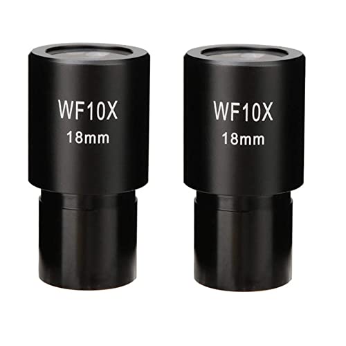 Jowsst 2 stuks WF10X groothoeklens oculair biologische microscoop optische lens oculair breed 23,2 mm formaat