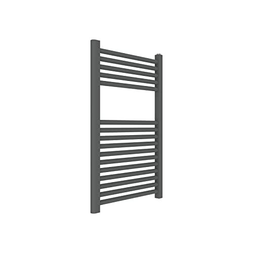 ERCOS Badkamerradiator voor radiator, ijzergrijs, reliëf, 500 x 770 cm, asafstand 450 mm