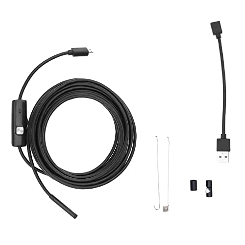 OTOTEC USB Industrie Endoscoop met 6 LED 5.5mm Borescope 5m Compatibel met Android & PC USB/Micro USB Endoscoop Waterdicht