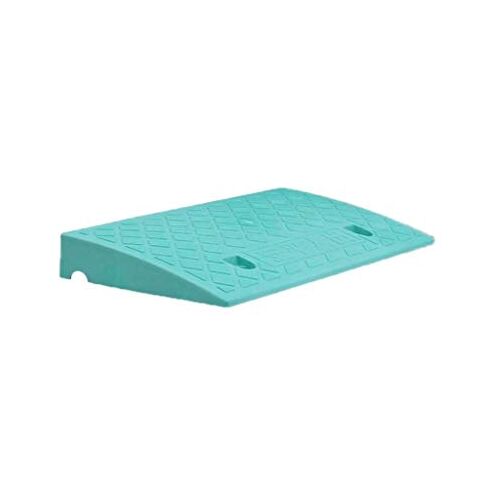 Bu Qi - US Helling, draagbare hellingmat, 5 cm antislip plastic hellingen gemakswinkel deuropening drempelhellingen gehandicapte rolstoelhellingen praktisch (kleur: groen, maat: 50 x 22 x 5 cm)