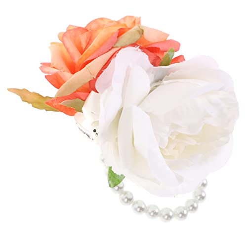 GALPADA Parel Pols Bloem Bruidsmeisje Pols Corsage Bruiloft Benodigdheden Corsage Armband Corsages Voor Bruiloft Bruid Bruiloft Corsage Bruiloft Pols Corsage Bruid Pols Corsage