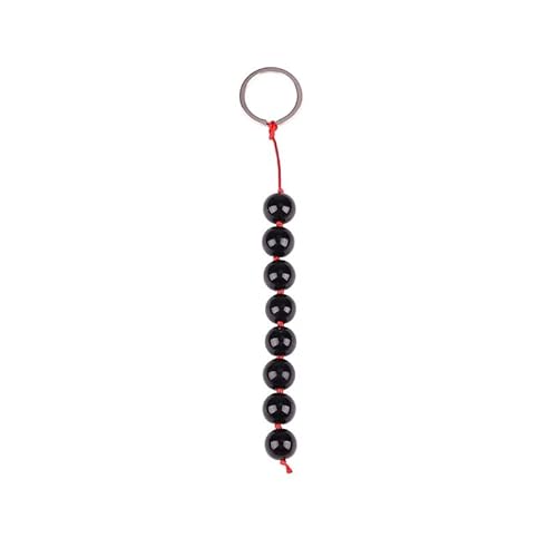CIONIC Anaal Plug BDSM Flexibele kraal Crystal Backyard Pull Beads Butt Plug Koppels Seksbenodigdheden Backyard Toys(Black)