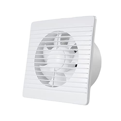 CWCQGH Afzuigventilator 4/6/8 inch afzuigkap ventilatieventilator uitlaatluchtblazer hoge snelheid badkamer keuken toilet ontluchter raam muurventilator vierkante uitlaatventilator (Au 6 inch)