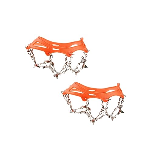 GALPADA 1 Paar 13 Wandelen Stijgijzer Stijgijzers Om Te Wandelen Stijgijzers Ijscleats Ijscleat Spikes Stijgijzers Lippenstiftbroches Voor Dames Halloween Hoektanden Schoen Keten Antislip