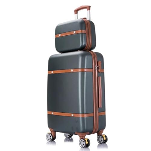 YYUFTTG bagage Women Rolling Luggage Set Classic Business Travel Wheeled Trolleys Rolling Luggage (Color : 2, Size : 26")