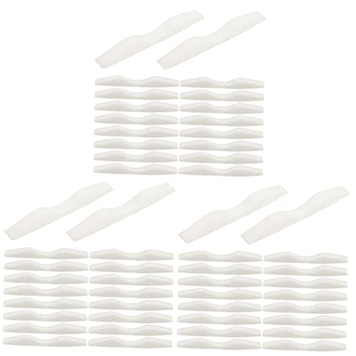 GLEAVI 3 Stuks 1 Neusbrug Spons Gezichtsbedekkende Neusstrips Neusbrug Strip Anti Mist Voor Bril Zelfklevende Beschermstrip Anticondensspray Voor Brillen Neus Strip Steunkussen Wit Zegel