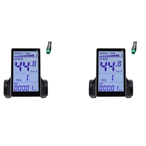 Hundnsney 2 x M5 elektrische fiets LCD display meter 24 V 36 V 48 V 60 V E scooter LCD paneel scherm voor mountainbike elektrische fiets (5 pin)