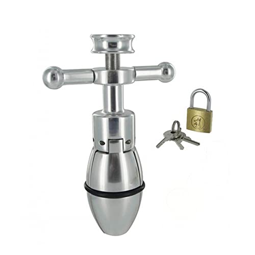 CIONIC Anaal Plug SM Rvs Anale Dilatator Ass Expanding Chastity Device Butt Plug Lock Anus Anale Toys Supply (Anale plug)