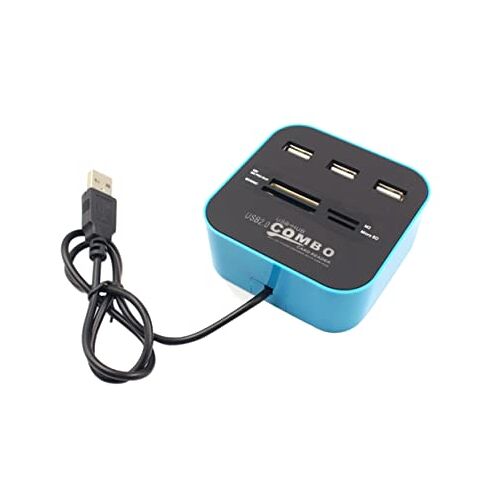 Hemoton 3 Lezer Met 3 Poorten Hub USB Reader Hub Reader Hub USB 30 Reader Hub