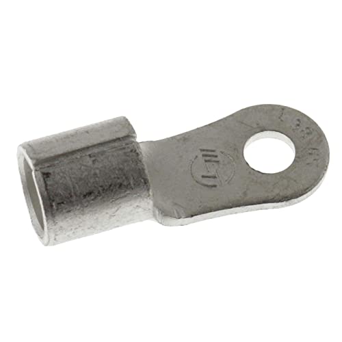 Lumonic 10x crimp terminals blank 30-50mm² I crimp terminals M6 ongeïsoleerd I kabelschoenen M6, buisvormige kabelschoen 30mm2 50mm2 oogje, crimp conn