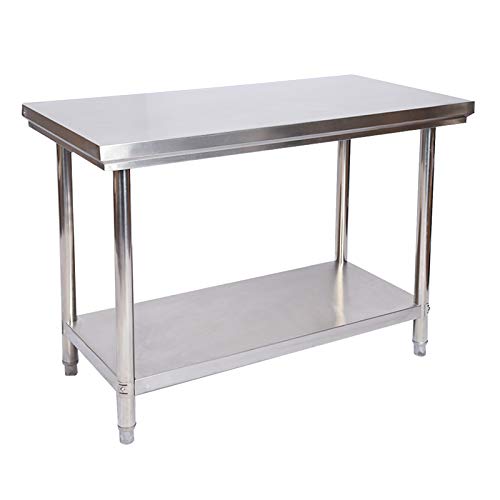 WilTec RVS Werktafel 100x60x85 cm