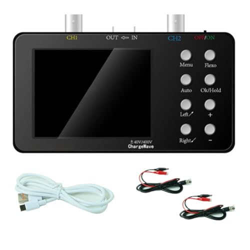 Fzzuzdlap Sampling Rate Oscilloscoop Digitale Oscilloscoop 50M Sampling Rate High-Performance Handheld Kleine Oscilloscoop 3.2 Inch Lcd scherm