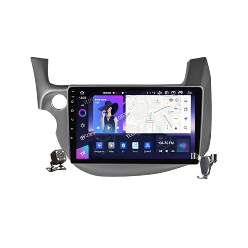 YLOXFW Android 13.0 Radio 2 Din Auto Stereo met 4G 5G WiFi DSP SWC Carplay voor H-onda Fit Jazz 2006-2014 GPS Navigatie 9'' MP5 Multimedia Video Player FM BT Ontvanger,M6 pro plus 2