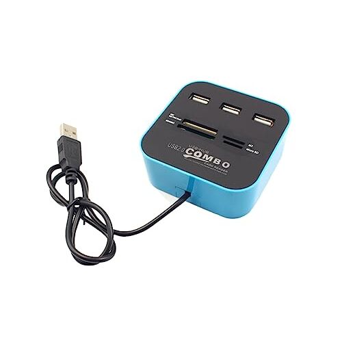 CAXUSD Lezer Hub 3 USB Reader Hub USB 30 Reader Hub Reader Met 3 Poorten Hub Reader Hub Reader En Hub USB 3.0-lezerhub