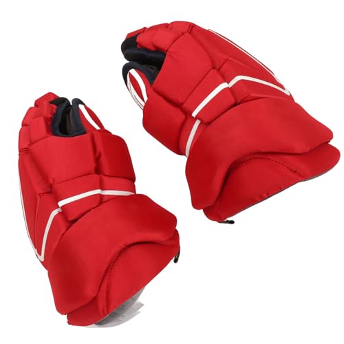 DOACT Ijshockeyhandschoenen, Gebogen Duimen, Maximale Bescherming, 1 Paar Senior Ijshockeyhandschoenen, Comfortabele Pasvorm voor Sport (22,86 cm / 9 inch)