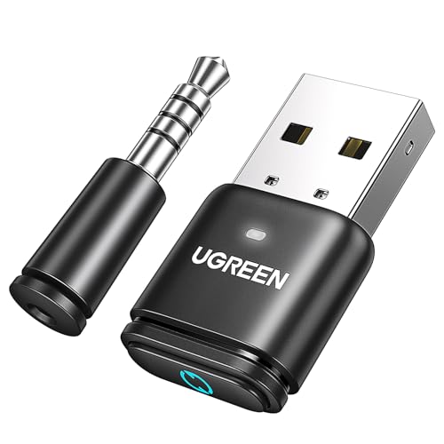 UGREEN Bluetooth 5.3 Adapter aptX Audio Handsfree Bellen voor PS5/PS4/PS4 Pro/Switch Bluetooth Stick voor PC voor Windows, macOS