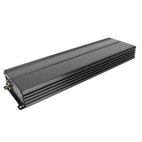 Cuifati 2000W 15V Autoversterker Stereo Eindversterker, Klasse D Zware Bas Digitale Mono Eindversterker, Aluminium Digitale Eindversterker voor Auto-audiosysteem