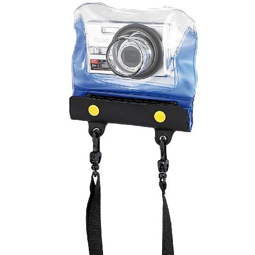 Somikon Waterdichte camera-hoes: onderwatercameratas "Z-38" met lensgeleiding (regenhoes voor camera)