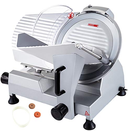 VEVOR JK-300A Allessnijder, elektrisch, 300 mm, voedselsnijmachine, 250 W, universele snijmachine voor vlees, kaas, rosbief, groente