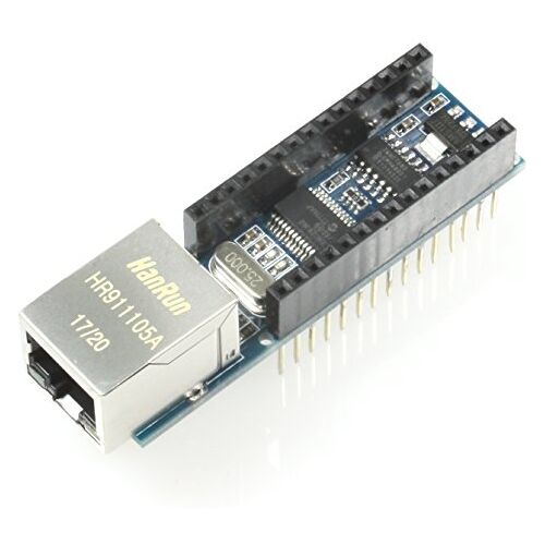 Paradisetronic.com Ethernet Shield-uitbreiding voor Arduino Nano met ENC28J60-controller, RJ45, b.v. voor webservertoepassingen, Internet of Things (IoT)