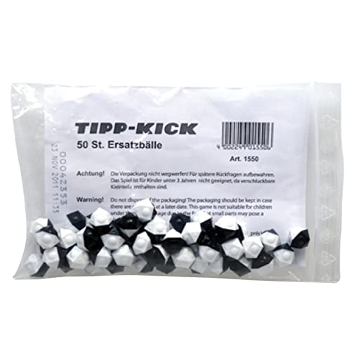 TIPP-KICK Tipp Kick reserveballen, 12 hoekig 50 Stuk zwart wit