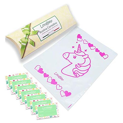 Sweetbaby enveloppen met enveloppen, 7 stuks, transparant 7 Bustine