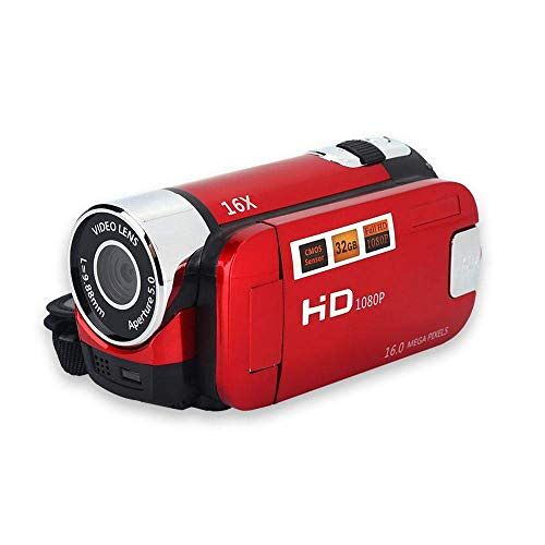 Hopcd 720P Digitale Camcorder, 4X Zoom Mini Video Camera 270 graden, 2,4 inch Camcorder Display Oplaadbare Digitale Camera voor Kinderen/Kinderen/Beginners/Tieners