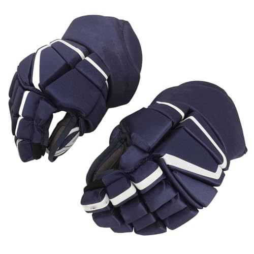 SPYMINNPOO 1 Paar Ijshockeyhandschoenen, Veldhockeyhandschoen Blauwe Hocky-spelerhandschoen voor Volwassen Senior Junior (11 inch)